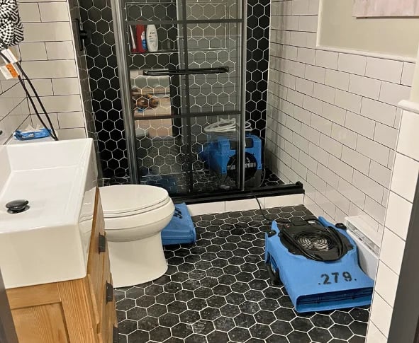 water restoration with air movers