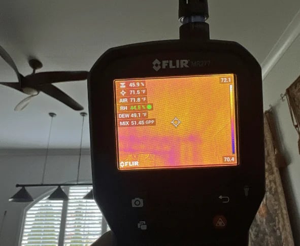 leak detection with thermal camera